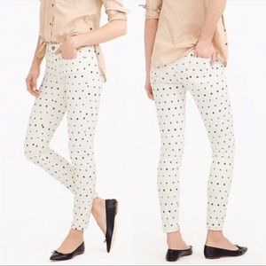 J Crew Toothpick Jean in mini star print in antique cream ⭐️